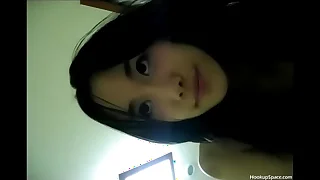 Beautiful Korean model and her at a distance tape